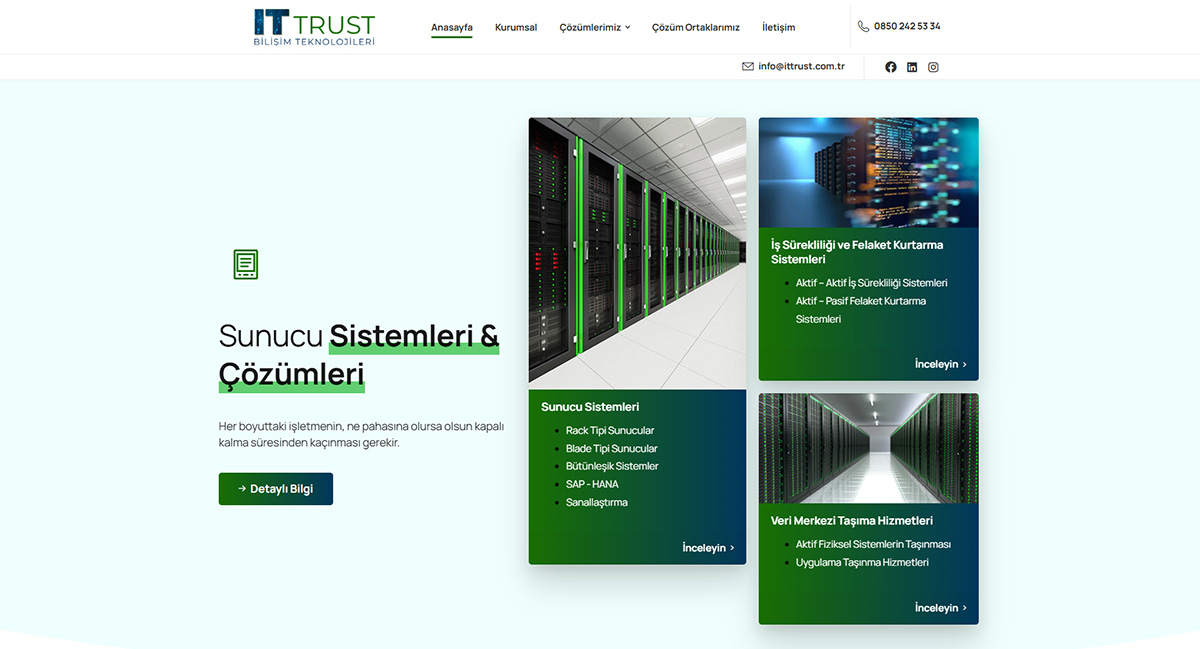 ITTRUST Web Sitesi Tasarımı