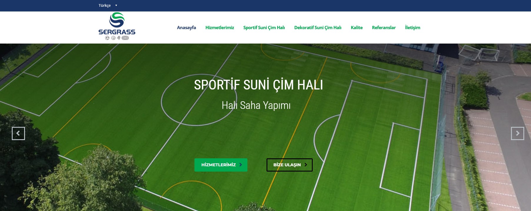 Sergrass Web Sitesi Tasarımı